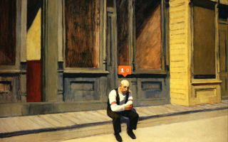 Illustration for article titled If Edward Hopper Used Instagram and Facebook